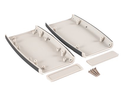 Hammond 1553 Series Grey Plastic Hand Held Enclosure, IP54, 147 x 89 x 25mm [1553DXGY]; 234-5964