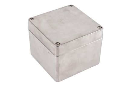 Hammond 1590Z Series Clear Die Cast Aluminium Alloy General Purpose Enclosure, IP68, 100 x 100 x 81mm [1590Z080]; 234-5965