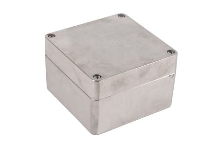 Hammond 1590Z Series Clear Die Cast Aluminium Alloy General Purpose Enclosure, IP68, 140 x 140 x 91mm [1590Z090]; 234-5969