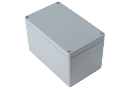 Hammond 1590Z Series Grey Die Cast Aluminium Alloy General Purpose Enclosure, IP68, 260 x 160 x 160mm [1590Z163GY]; 234-5975