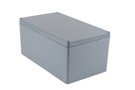 Hammond 1590Z Series Grey Die Cast Aluminium Alloy General Purpose Enclosure, IP68, IK08, 400 x 230 x 180mm [1590Z250GY]; 234-5978