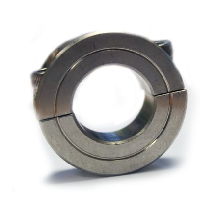 RS PRO Shaft Collar, Two Piece, Clamp Screw, Bore 20mm, OD 40mm, W 15mm, Stainless Steel [0]; 234-6963