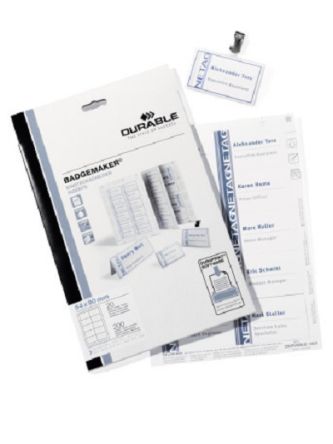 Durable White Adhesive Address Blank Adhesive Label, Pack of 200 [145502]; 234-8478