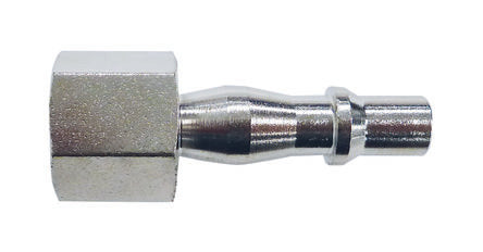 RS PRO Nickel Plated Steel Female Coupler Nipple, 1/4 in Female Threaded [0]; 235-1077