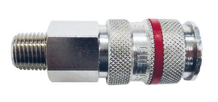 RS PRO Nickel Plated Steel Female Pneumatic Quick Connect Coupling, 3/8 in Female Threaded [0]; 235-1080