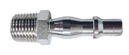 RS PRO Nickel Plated Steel Male Coupler Nipple, BSPT 1/4 in Male Threaded [0]; 235-1081