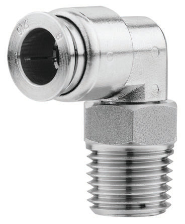 RS PRO 316L Series Elbow Fitting, Threaded-to-Tube Connection Style [0]; 235-1280