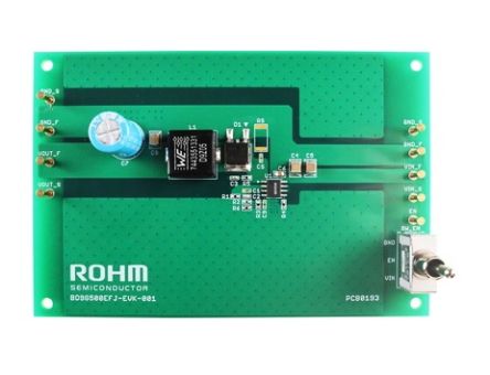 ROHM Evaluation Board of BD9G500EFJ-LA DC-DC Converter for BD9G500EFJ-LA [BD9G500EFJ-EVK-001]; 235-2602