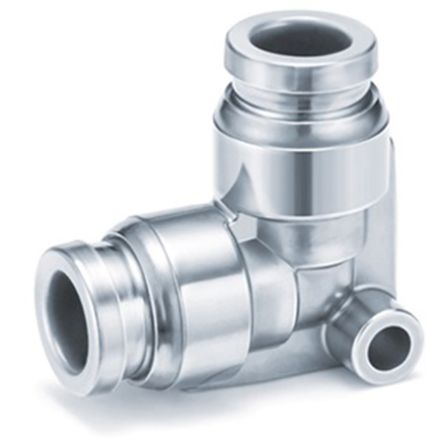 SMC KQG2 Series Elbow Fitting, Push In 12 mm to Push In 12 mm, Tube-to-Tube Connection Style [KQG2L12-00]; 235-3230