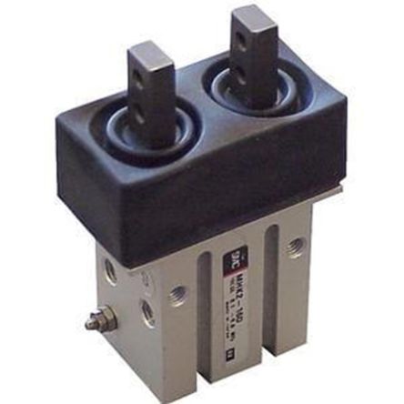 SMC 2 Finger Double Action Pneumatic Gripper, MHKL2-20D, Parallel Gripping Type [MHKL2-20D]; 235-3293