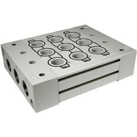 SMC SY9000 series 2 station G 1 Manifold [SS5Y9-23-02-00F-Q]; 235-3439