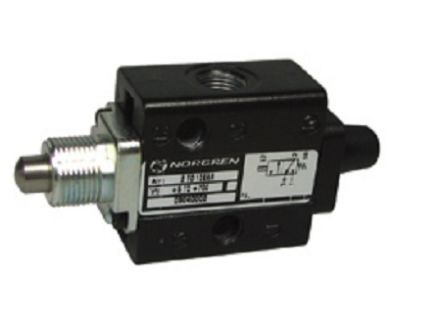 RS PRO Plunger 3/2 Pneumatic Control Valve super X Mechanical 3/2 valve Series, G 1/8, 1/8in, III B [0]; 235-4724