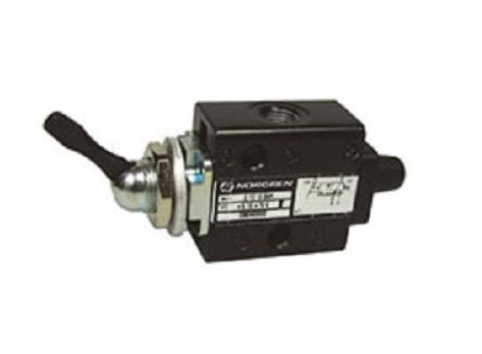RS PRO Toggle 3/2 Pneumatic Control Valve super X manual 3/2 valve Series, G 1/8, 1/8in, III B [0]; 235-4725