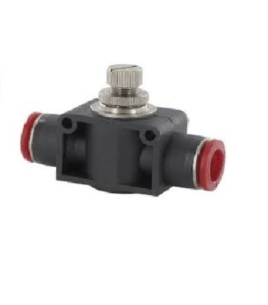 RS PRO Pneufit C Series Tube Flow Regulator, 6mm Tube Inlet Port x 6mm Tube Outlet Port [0]; 235-4736