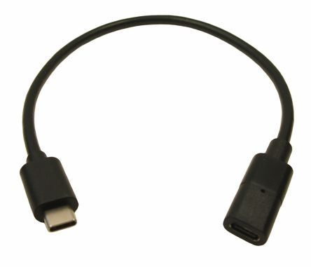 RS PRO USB 3.1, Male USB C to Female USB C, 300mm [0]; 235-4776