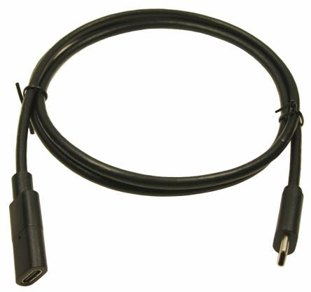 RS PRO USB 3.1, Male USB C to Female USB C, 1m [0]; 235-4779