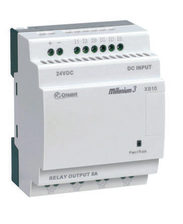Crouzet Millenium 3 Series Logic Controller, Relay Output, 6-Input, Analog, Digital Input [88974131]; 236-3516