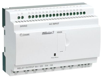 Crouzet Millenium 3 Series Logic Controller, Relay Output, 16-Input, Analog, Digital Input [88974151]; 236-3517