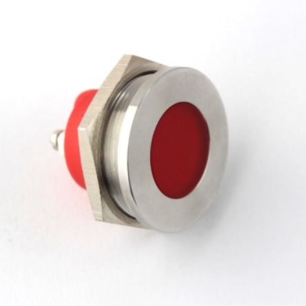 CML Innovative Technologies PL25 Series Red Panel Mount Indicator, 24V, 25mm Mounting Hole Size, Screw Terminal [PL25SS013]; 236-4629