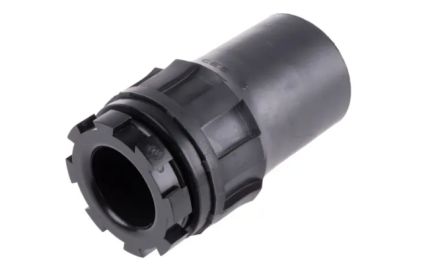 TE Connectivity CES Series Series Black Nylon Cable Gland Locknut, 1-3/8-12 UNF Thread, 12.7mm min., 30.5mm max. [CES-3]; 236-7831