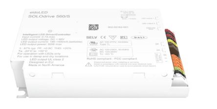 eldoLED LED Driver, 2 → 55V Output, 50W Output, 150 → 1400mA Output, Constant Current Dimmable [SL0561S5]; 236-8168
