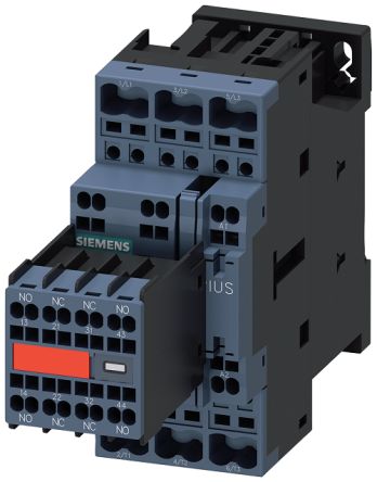 Siemens SIRIUS 3RT Size S0, 3RT2 Contactor, 230 V dc Coil, 3-Pole, 25 A, 11 kW, 2 NO + 2 NC [3RT2026-2CL24-3MA0]; 236-8413
