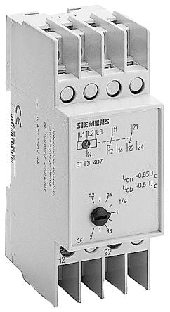 Siemens Voltage Monitoring Relay, 1, 3 Phase, DPDT [5TT3407]; 236-8438