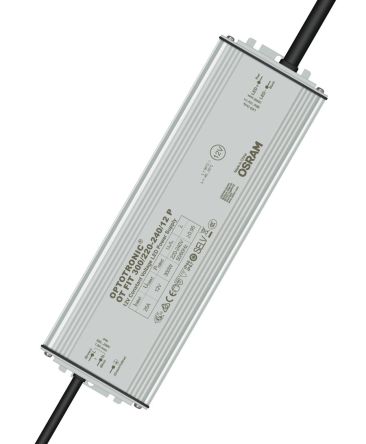 Osram LED Driver, 12.5V Output, 300W Output, 1.8A Output, Constant Voltage [OT-FIT-300/220-240/12-P]; 236-8669