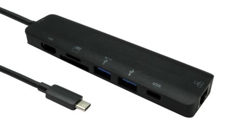RS PRO USB C to HDMI Adapter, USB C, 3 Supported Display(s)  - up to 4K [0]; 236-8995