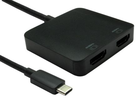 RS PRO USB C to HDMI Adapter, USB C, 2 Supported Display(s)  - up to 4K [0]; 236-8997