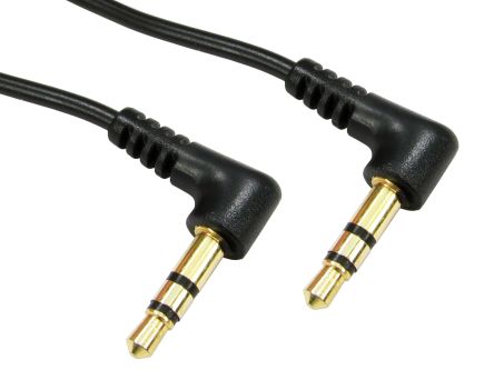 RS PRO Male 3.5mm Stereo Jack to Male 3.5mm Stereo Jack Aux Cable, 300mm [0]; 236-9049