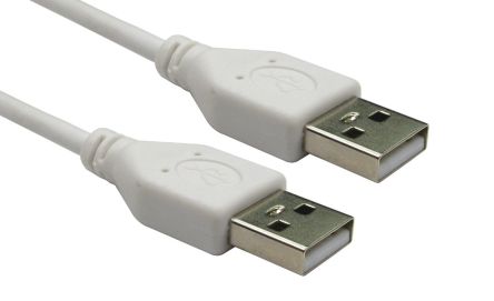 RS PRO USB 2.0, Male USB A to Male USB A, 1.8m [0]; 236-9066
