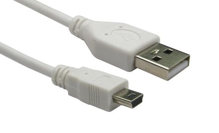 RS PRO USB 2.0, Male USB A to Male Mini USB B, 500mm [0]; 236-9072