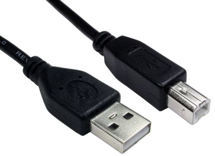 RS PRO USB 2.0, Male USB A to Male USB B, 1m [0]; 236-9074