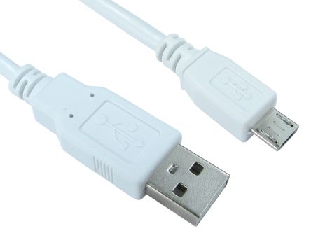 RS PRO USB 2.0, Male USB A to Male Micro USB B, 5m [0]; 236-9081