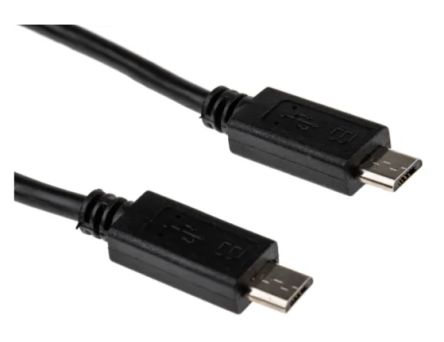 RS PRO USB 2.0, Male Micro USB B to Male Micro USB B, 200mm [0]; 236-9082