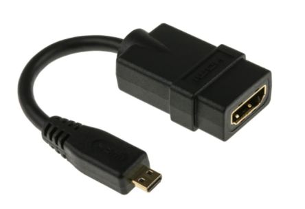 RS PRO Male Mini DisplayPort to Female DisplayPort  Cable, 4K, 150mm [0]; 236-9125
