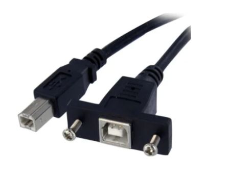 RS PRO USB 2.0, Male USB B to Female USB B, 300mm [0]; 236-9153