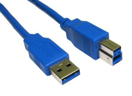 RS PRO USB 3.0, Male USB A to Male USB B, 2m [0]; 236-9155