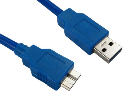 RS PRO USB 3.0, Male USB A to Male Micro USB B, 2m [0]; 236-9162