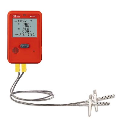 RS PRO DT-270KT Recording Digital Thermometer for Food Industry, Medical, Multipurpose Use, K Probe, +70°C Max [0]; 236-9191