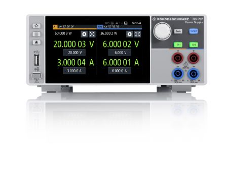 Rohde & Schwarz NGL200 Series Bench Power Supply Bundle, 0 → 20V, 3 A, 6 A, 2-Output, 120W [NGL-COM2b]; 237-1364