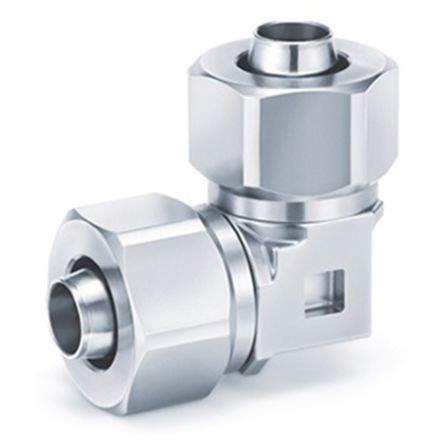 SMC KFG2L Series Elbow Fitting, Push In 6 mm to Push In 6 mm [KFG2L0604-00]; 237-3472