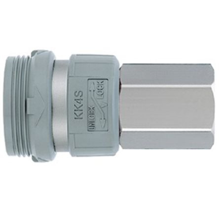 SMC Quick Air Coupling, Rc 1/4 Female [KK3S-02F]; 237-3479