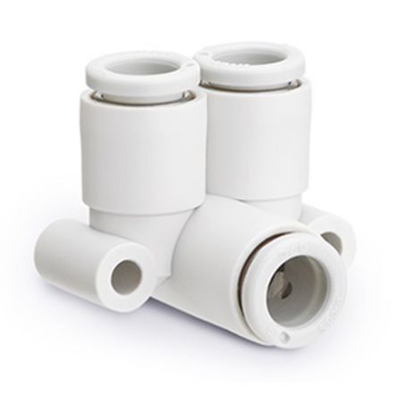 SMC KQ2LU Series Elbow Fitting, Push In 12 mm to Push In 12 mm [KQ2LU12-00A]; 237-3493