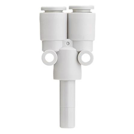 SMC KQ2U Series Y Fitting, Push In 3.2 mm to Push In 3.2 mm [KQ2U23-99A]; 237-3498