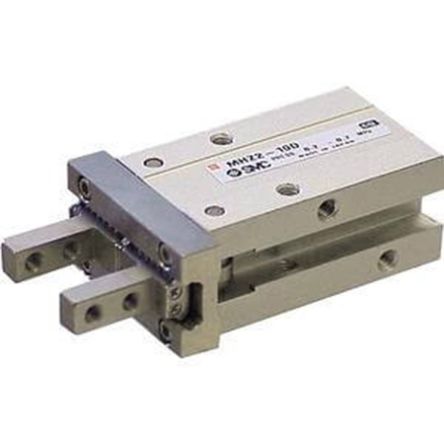 SMC 2 Finger Single Action Pneumatic Gripper, MHZ2-10SN, Parallel Gripping Type [MHZ2-10SN]; 237-3564