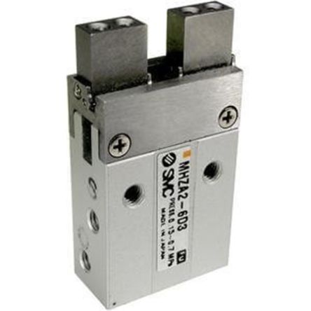 SMC 2 Finger Single Action Pneumatic Gripper, MHZA2-6S, Parallel Gripping Type [MHZA2-6S]; 237-3569