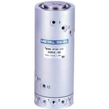 SMC MQR Aluminium Pneumatic Rotary Adapter, M5 x 0.8 [MQR8-M5]; 237-3586