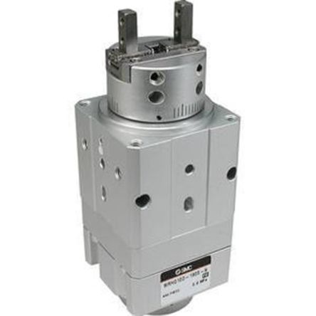SMC 2 Finger Double Action Pneumatic Gripper, MRHQ20D-90S-N, Parallel Gripping Type [MRHQ20D-90S-N]; 237-3588